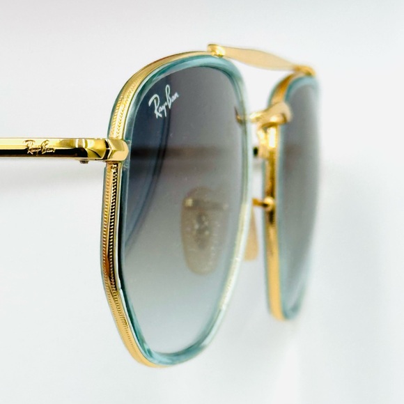 Ray-Ban Marshal II Aviator Sunglasses RB3648 52mm Arista w/ Gradient Blue Lens - Picture 5 of 14